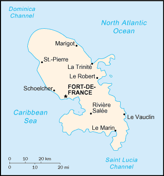 Carte Martinique